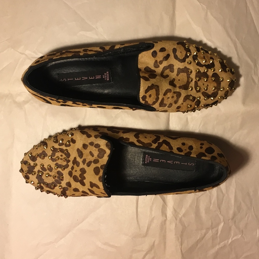 Steven by Steve Madden sz 6.5 Animal print, studs - Picture 2 of 7